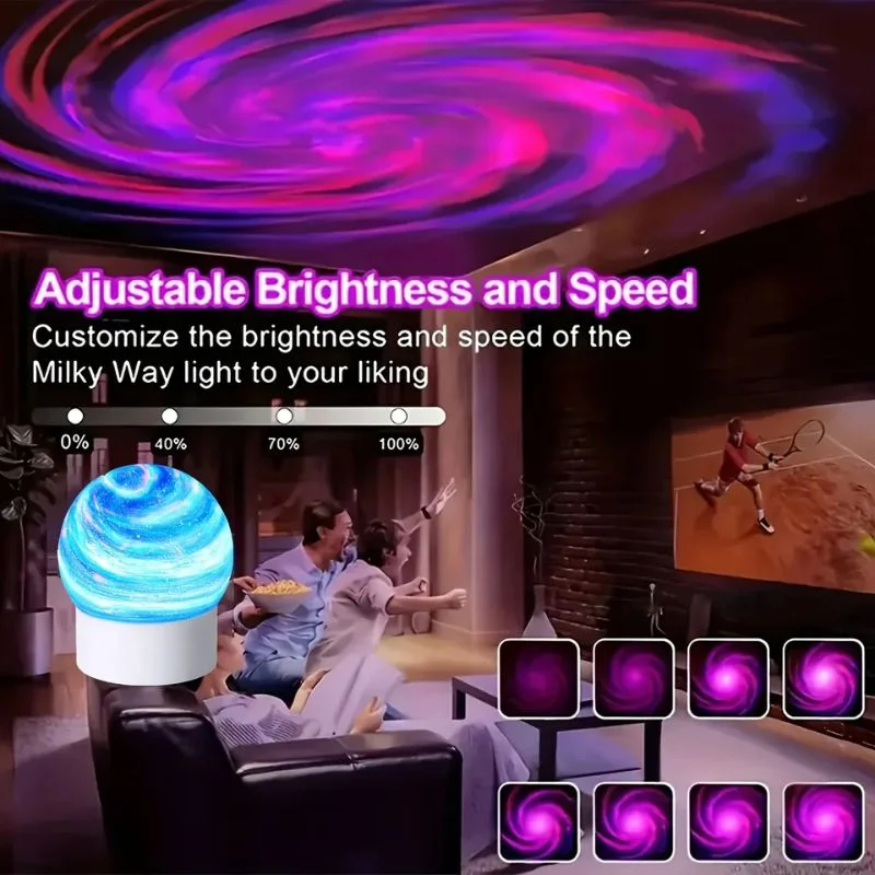 2-in-1 Ocean Wave Projector Light & Northern Aurora Lamp | 16 Colors RGB Night Light Projector  | Bedroom Mood Lamp - View 2