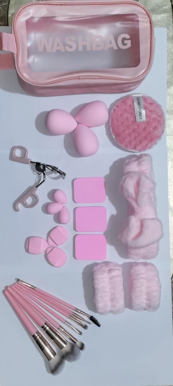 24 In 1 Makeup Kit Deal with Washbag Complete Beauty Set Cosmetics Bundle with Travel Makeup Bag