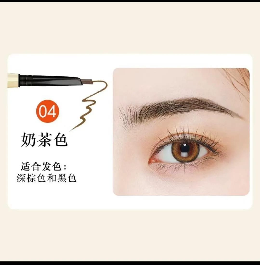 3 In 1 Eyebrow Pencil Brush And Razor Comfortable Use Smooth Application Compact Design For Daily Grooming Needs