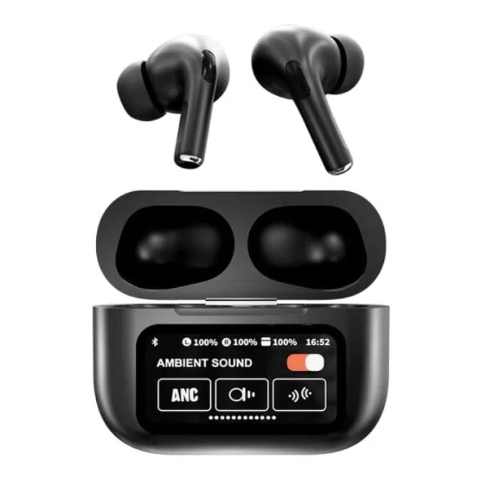 A9 Pro Earbuds ANC/ENC Touch Screen Display Noise Reduction Wireless Earbuds For Android & iOS | A9 Pro | A9 Pro Apple Airpods ANC/ENC Zhongkelqnxun Touch Control Bt 5.4 Earbuds