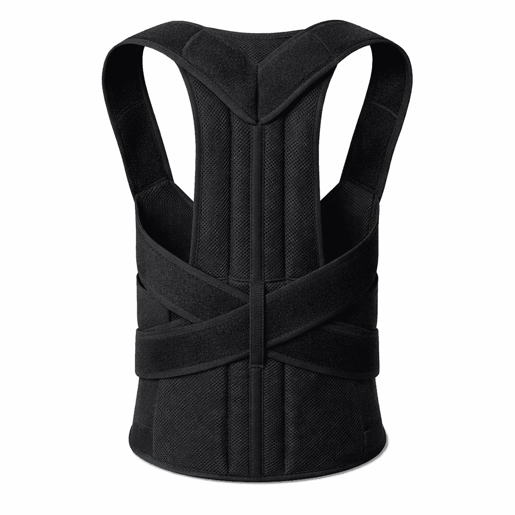 Adjustable Back Support Belt | Posture Corrector | Spine & Shoulder Support Brace | Breathable Upper Back Support for Men & Women
