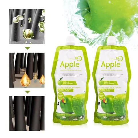 Apple Hair Color Cream Gentle Formula Provides Rich Color Smooth Application Long Lasting Shine Nourishes Hair - 1000ML