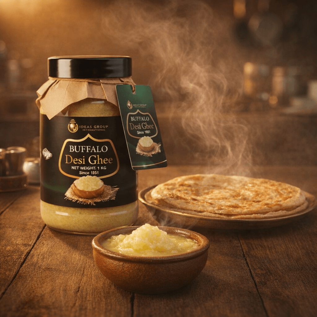 Barkat Buffalo Desi Ghee – Premium Traditional Pure Ghee for Cooking, Frying & Sweets | Rich Aroma Natural Taste Airtight Jar