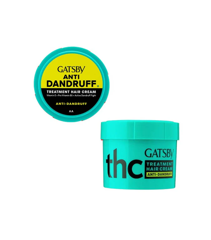 GATSBY Hair Cream 125g – Anti Dandruff & Normal | Long Lasting Moisturizer with Vitamin E & Pro Vitamin B5