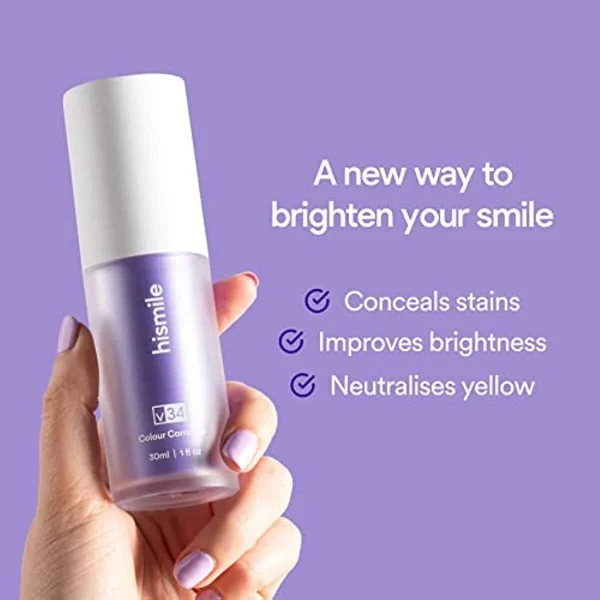 Hismile V34 Teeth Whitening Color Corrector Serum | Instant Brightening Solution 30ml - View 7