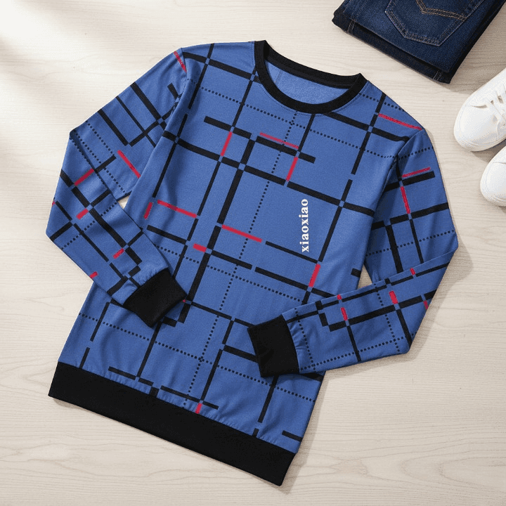 HY Boutique Lot Lining Screen Print Full Sleeve T-Shirt – Premium Quality, Smart Look, Good Stitching, Fashionable Design (Sizes M, L, XL)
