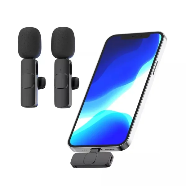K8 Type-C Wireless Lavalier Microphone | Portable Noise-Cancelling | Mic for Android, Vlogging & Live Streaming - View 3