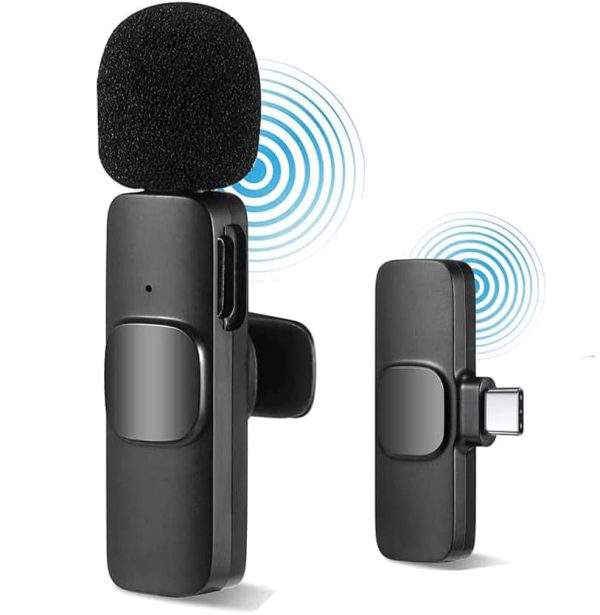 K8 Type-C Wireless Lavalier Microphone | Portable Noise-Cancelling | Mic for Android, Vlogging & Live Streaming - View 5