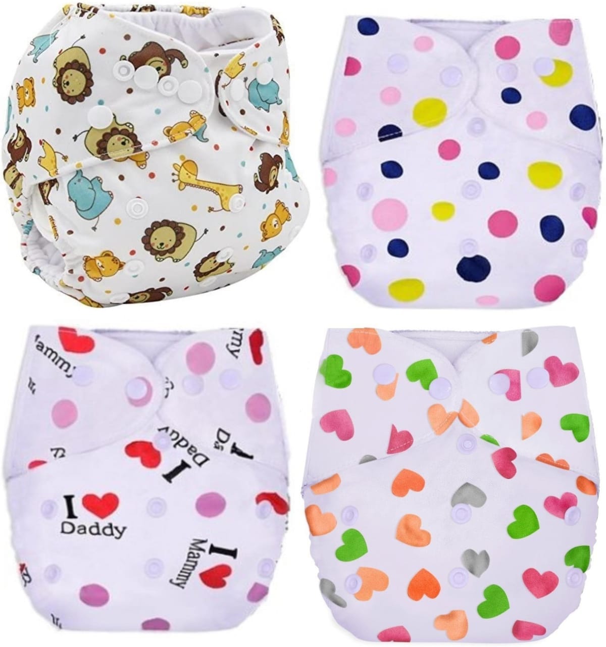 Kids Reusable Baby Diaper And Training Pants Soft Comfortable Washable For Daily Use | Random Colour