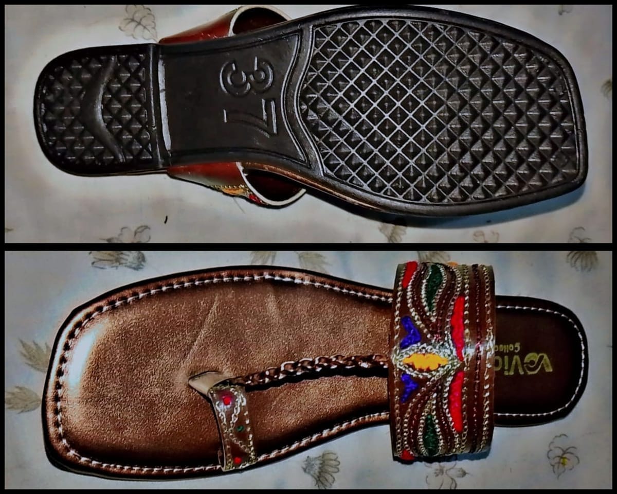 Kolhapuri Slipper Design No. 25-81 – Timeless Brown Traditional Footwear (With Box )