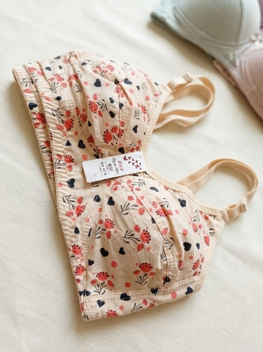Lawn Summer Friendly Printed Bra for Women – Soft & Breathable Everyday Comfort Bra