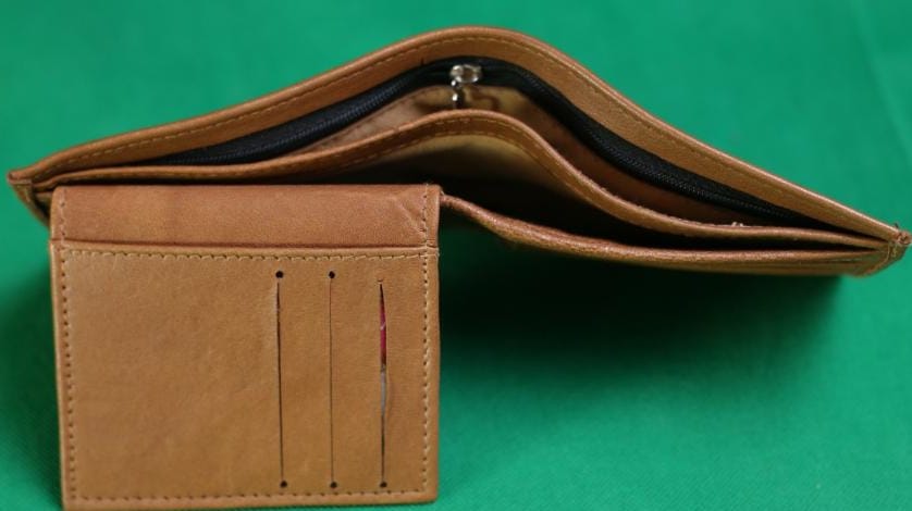 Leather Bifold Wallet With Extra Card Holder Insert For Convenient Storage And Classic Style