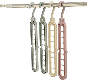 Magic Hanger Multipurpose 9 Hole Space Saving Closet Organizer – Multicolor - View 2