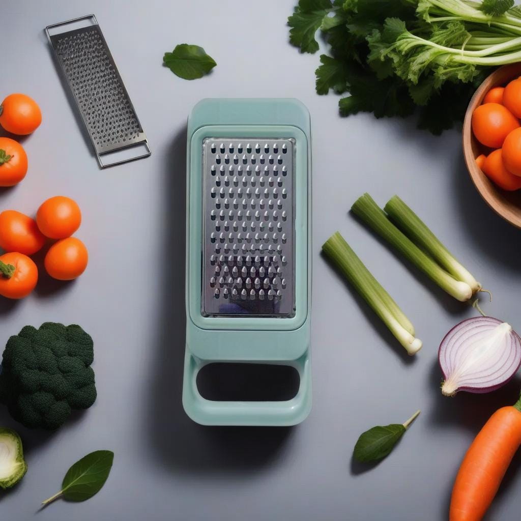 Multi-Purpose Vegetable Cutter & Grater | Handheld Manual Veg Slicer for Kitchen