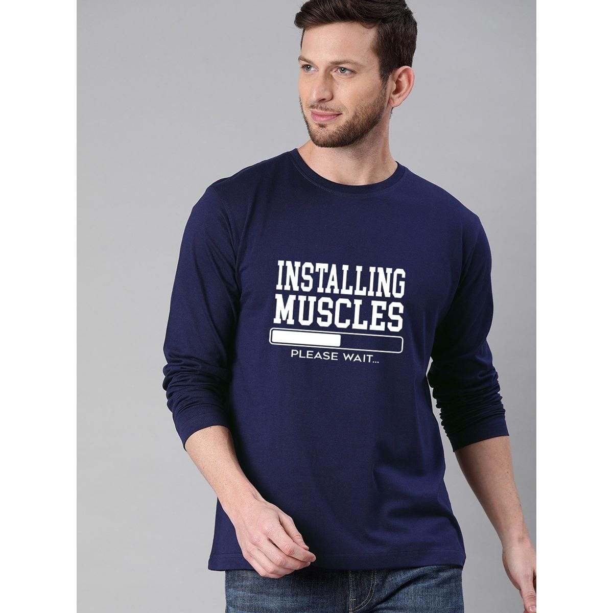 New Design Branded Full Sleeve T-Shirt for Men – Premium Cotton Jersey Round Neck Casual Summer & Winter Wear