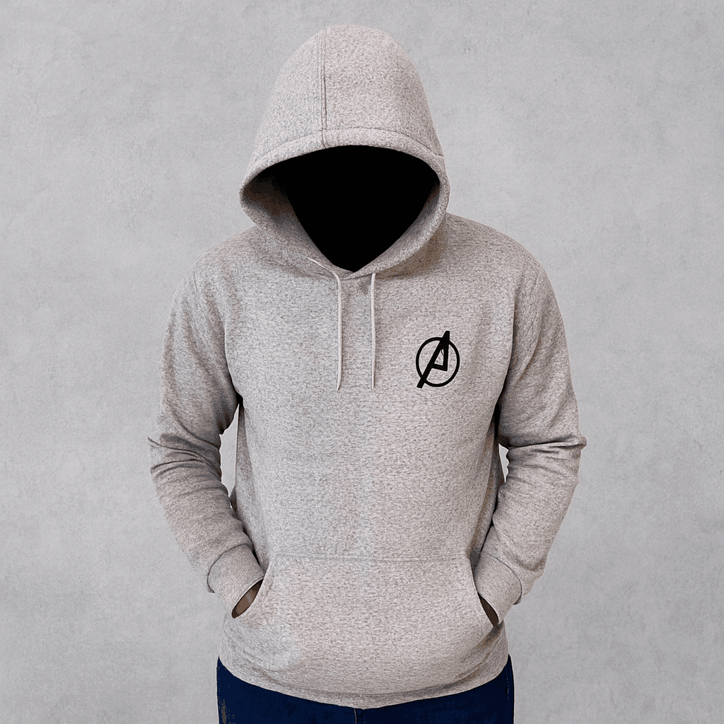 New Summer Collection Full Grey Hoodie Avenger Printed For Men And Boys