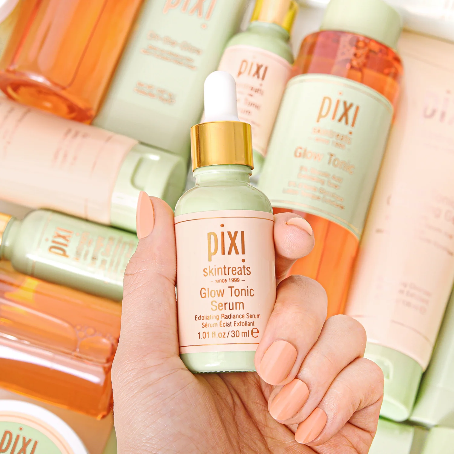 Pixi Glow Tonic Serum 30ml Lightweight Hydrating and Exfoliating Facial Serum with Glycolic Acid