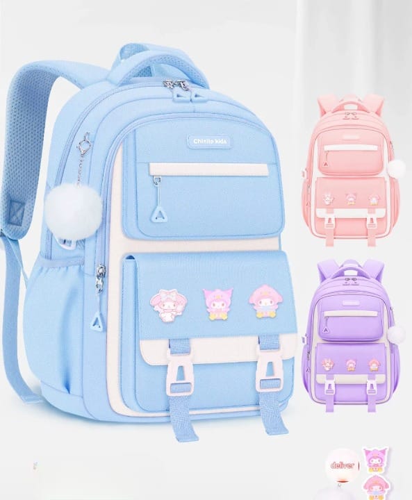 Premium School Bag | Waterproof Backpack | 43cm x 30cm | Spacious & Durable | For Students up to Grade 5