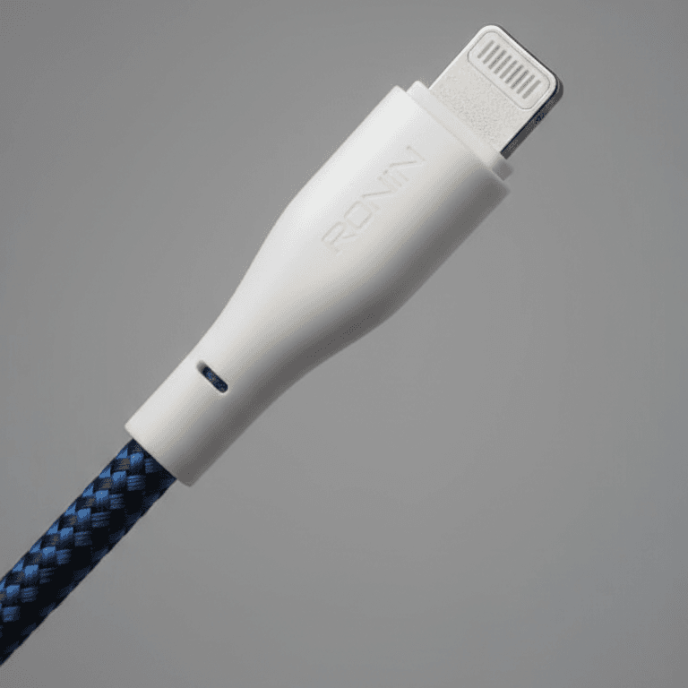RONIN FLEXIN 1.2m Braided USB to Micro USB Fast Charging & Data Cable – Compatible with Android & iPhone