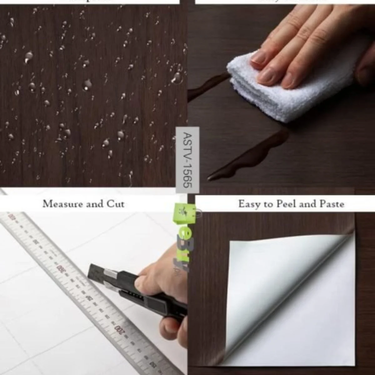 Self-Adhesive Wooden Sheet | Peel & Stick Wallpaper for Furniture Walls Kitchen Decor | YM500
