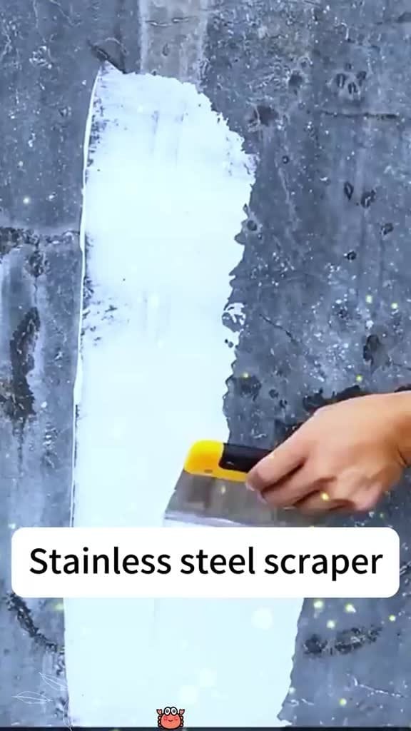 Stainless Steel Scraper with Durable Handle | Multi-Purpose Cleaning & Surface Scraping Tool