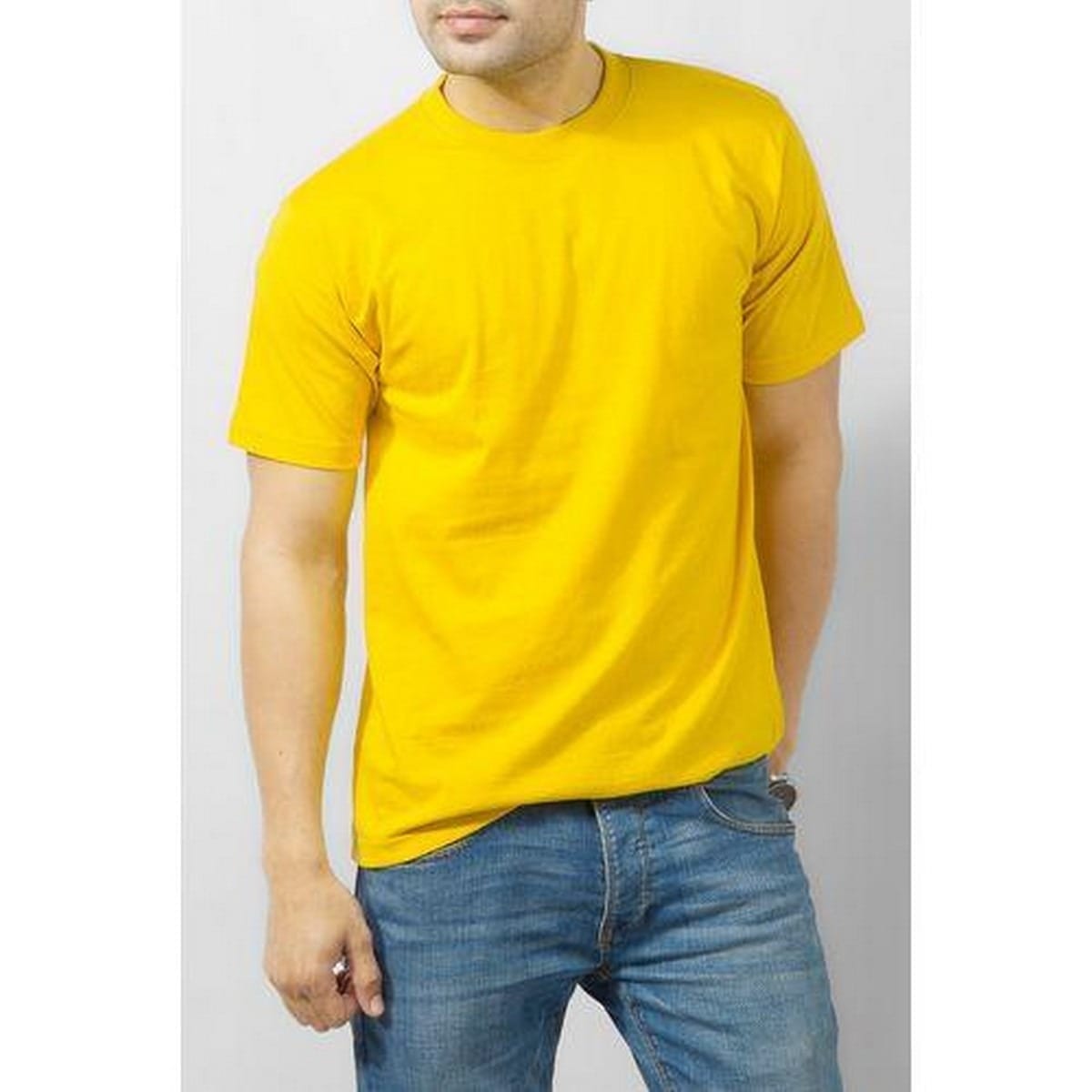 Summer Top Half Sleeve Tee Shirt for Men & Boys – Round Neck Cotton Smart Fit Casual T-Shirt – Trendy Spring & Summer Wear