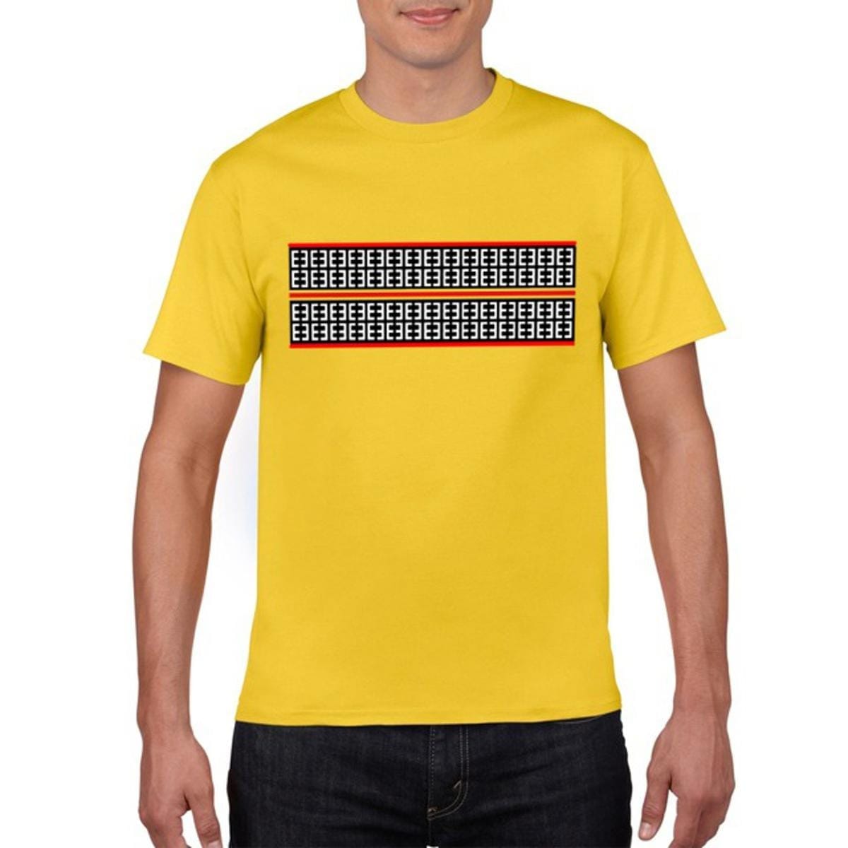 Yellow Half Sleeves Cotton T-Shirt for Men – Soft Breathable Casual Round Neck Summer Wear Tee